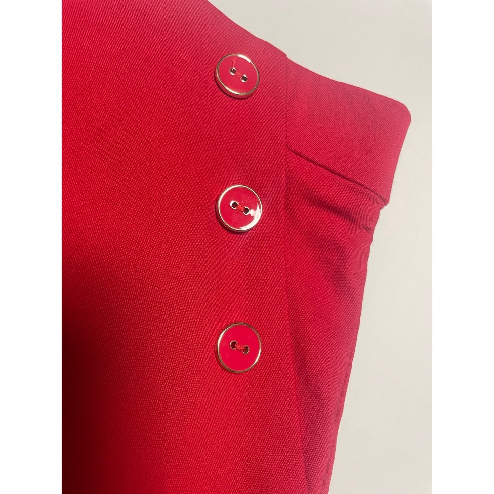 Rafaella Elegant Red Button-Detail Skort‎ Women's Small - Picture 3 of 11